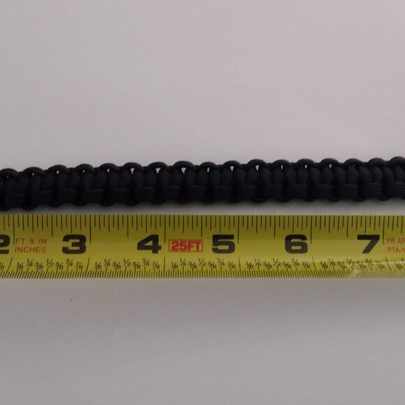 Handmade CobraStitch Paracord bracelet black buckles. Unisex - Picture 12 of 15